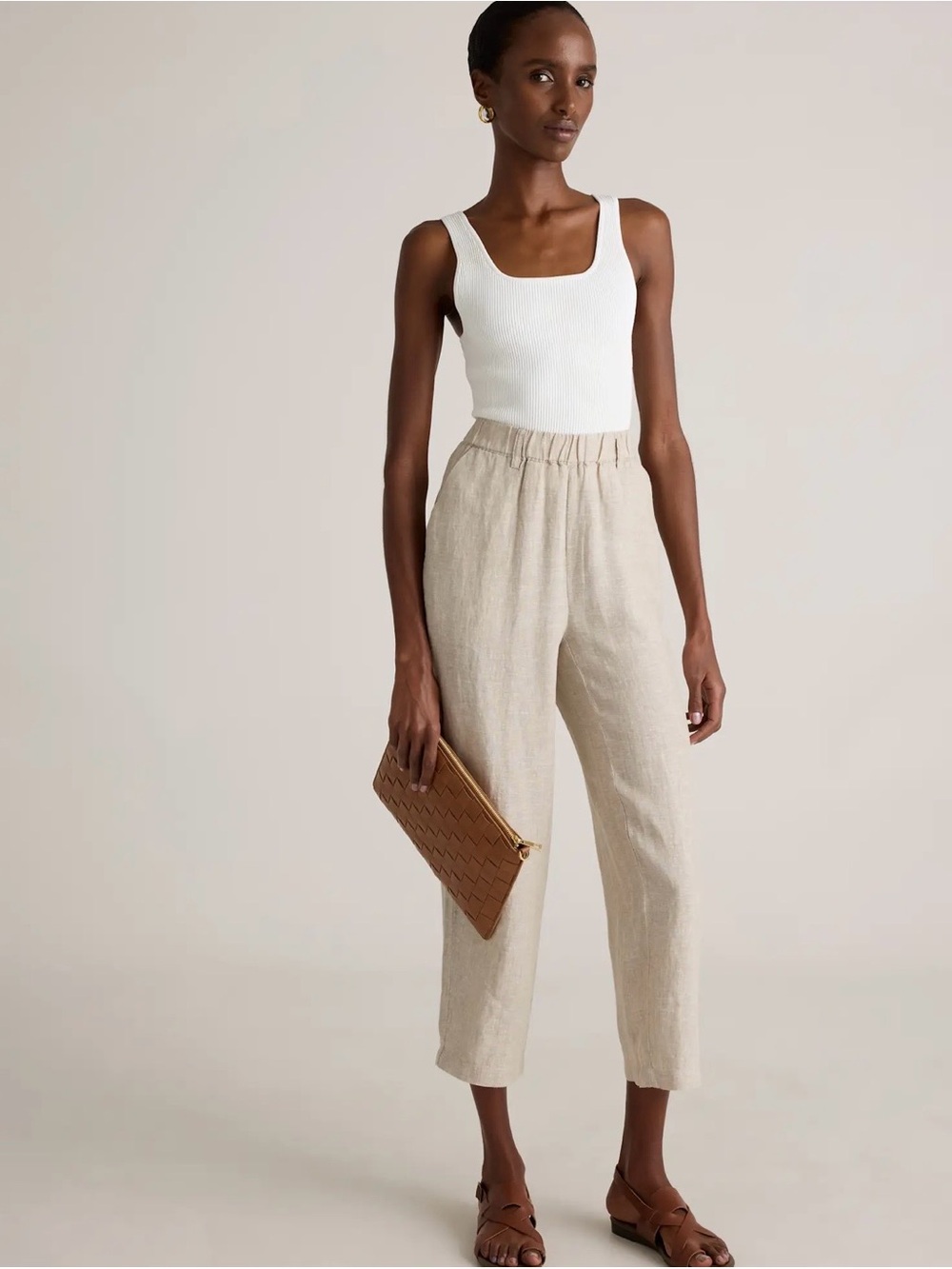 Quince 100% European Linen Pants in Flax Size L